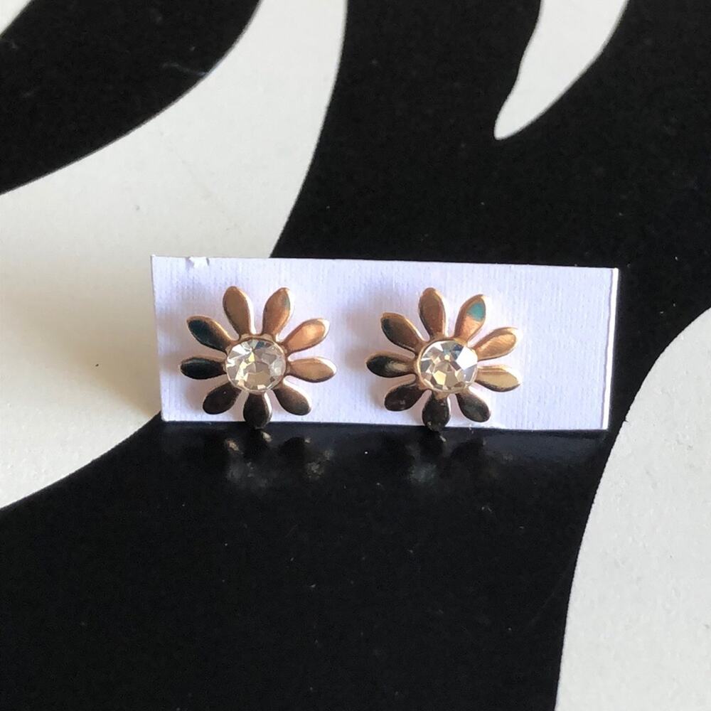 4 for $20 Gold Floral Stud Earrings